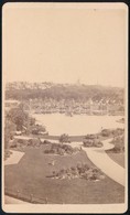 Cca 1870 Boston Public Garden. Eredeti Keményhátú Fotó / Cca 1870 Boston Public Garden Photo 10x7 Cm - Andere & Zonder Classificatie