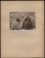 1934 Jeruzsálem, Zsidó Koldus, Kartonra Kasírozott, Feliratozott Fotó, 12×14,5 Cm - Andere & Zonder Classificatie