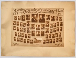 1933 A Jászberényi M. Kir. állami Tanítóképző Intézet 1933-ban Végzett Növendékei, Huszthy Foto, Szolnok, Kartonra Ragas - Andere & Zonder Classificatie