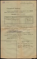1939 Bp., Születési és Házassági Anyakönyvi Kivonatot Kérelmező Okmány, 2 Db - Sonstige & Ohne Zuordnung
