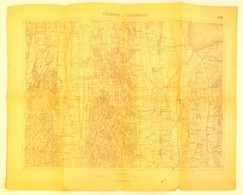 Cca 1900 Kiskkomárom, Zalaszentmihály és A Kis Balaton Környékének Katonai Térképe 60x48 Cm - Other & Unclassified