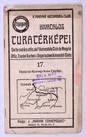 Cca 1900-1910 Kassa-Igló-Rózsahegy-Zsolna-Teschen, Magyar Automobil-Club Hivatalos Túratérképei 17., 84×20 Cm - Sonstige & Ohne Zuordnung