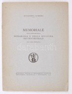 Memoriale Sulla Questione Della Bessarabia E Della Bucovina Settentrionale. Bukarest, 1940, Accademia Romena. Vitairat B - Andere & Zonder Classificatie