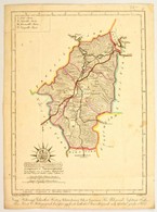 1811 Túrótz Vármegye. Comitatus Thurotzensis. Színezett Rézmetszet, Papír, 21x30 Cm A Vármegye Közigazgatási Térképe és  - Andere & Zonder Classificatie