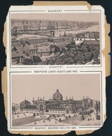 1885 Budapesti Országos Kiállítás 2 Db Látkép, Hátoldalon Rudolf Trónörökös Pártfogóként Való Feltüntetésével, Sérült - Zonder Classificatie