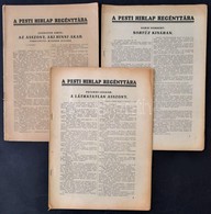 Cca 1920-1940 Pesti Hirlap Regénytárának 3 Műve (Jennifer Ames, Garai Norbert, Peterdy Sándor), Borítók Nélkül, Kettő Ut - Zonder Classificatie