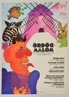 1979 Müller Ilona (1929-): Ördögmalom. NDK Mesefilm összeállítás 7-10 éves Gyerekeknek Plakát, Sérülésekkel, 83x58,5 Cm - Sonstige & Ohne Zuordnung
