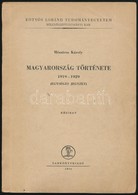 Mészáros Károly: Magyarország Története. 1919-1929. ELTE BTK. Bp., 1964, Tankönyvkiadó. Kiadói Papírkötés, Ceruzás Aláhú - Zonder Classificatie
