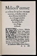 Huszár Gál: A Keresztyéni Gyülekezetben Való Isteni Dicséretek./ Kálmáncsehi Márton: Reggeli éneklések. 1560-1561. A Kís - Zonder Classificatie