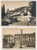 * 3 Db RÉGI Európai Városképes Lap; Róma, Rheineck / 3 Pre-1945 European Town-view Postcards, Rome, Rheineck - Unclassified