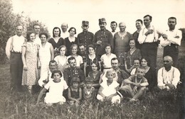 * T2/T3 1934 Algyő, Szegedi Csendőr Altisztek Társasága A Kirándulás Alkalmával. Group Photo  (Rb) - Zonder Classificatie