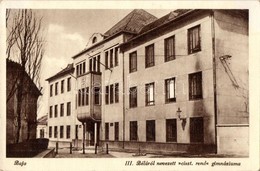 ** Baja, Dunai Híd, III. Béláról Nevezett Cisztercita Rend Gimnáziuma - 2 Db Régi Képeslap / 2 Pre-1945 Postcards - Ohne Zuordnung