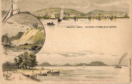 ** T3 1899 Balaton Vidéke, Balatonfüred, Zalai Part, Tihany, Ezredéves Országos Kiállítás Barna 2kr Ga. Litho S: Dörre ( - Ohne Zuordnung