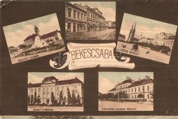 T2/T3 Békéscsaba, Gyalogsági Laktanya, Főtér, Andrássy út, Színház, Árvay Rezső üzlete, Kossuth Szobor, Rudolf Gimnázium - Zonder Classificatie