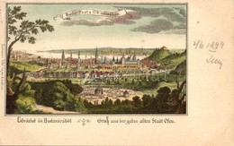 T2/T3 1899 Budapest I. Üdvözlet ős Budavárából A XVII. (17-ik) Századból. Toldi Lajos Kiadása Litho  (EK) - Zonder Classificatie