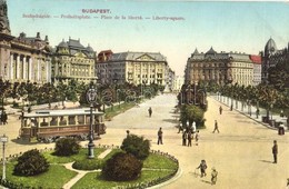 T2 1914 Budapest V. Szabadság Tér, Villamos - Zonder Classificatie