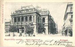 T2/T3 1899 Budapest VI. Magyar Királyi Operaház. Divald Károly 30.   (EK) - Zonder Classificatie