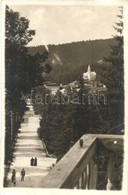 T2 1928 Borszék, Borsec; Sétány / Promenade, Georg Heiter Photo - Unclassified