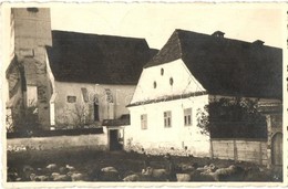 T2 1940 Bögöz, Mugeni;  Református Templom, Nyáj / Calvinist Church, Flock. Foto Kováts Photo + '1940 Székelyudvarhely V - Ohne Zuordnung