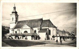 ** T2 Kézdivásárhely, Targu Secuiesc; Utcakép, Református Templom / Street View, Calvinist Church - Zonder Classificatie