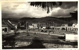 T2 Kovászna, Covasna; Főtér, Gyógyszertár, Pap Géza, Adalbert Imre Béle és Deák üzletei / Main Square, Pharmacy, Shops - Zonder Classificatie