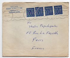 Suède--1960--lettre De STOCKSUND Pour PARIS(France)-timbres-cachet--courrier Inclus - Brieven En Documenten