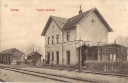 * T3 Tenke, Tinca; Vasútállomás, Vonat. Ritter Jakab 388. / Railway Station, Train / Bahnhof  (Rb) - Zonder Classificatie