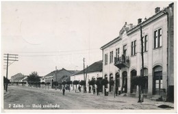 T2/T3 Zsibó, Jibou; Unió Szálloda, étterem és Kávéház, Kovács Jolán Illatszertára / Hotel, Restaurant And Café, Perfumer - Zonder Classificatie