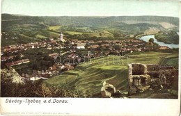 ** T2/T3 Dévény, Theben A. D. Donau, Devín (Pozsony, Bratislava); Látkép A Dévényi Vár Romjaitól Nézve. Ottmar Zieher 19 - Zonder Classificatie