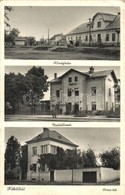 T2/T3 Köbölkút, Gbelce; Községháza, Vasútállomás, Létra, Orvos Lak. Kiadja Tóth Vilmos / Town Hall, Railway Station, Lad - Zonder Classificatie