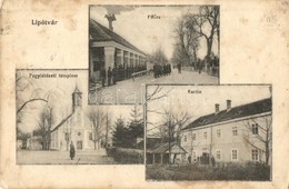 T3 Lipótvár, Újvároska, Leopoldov; Fő Utca, Kantin, Fegyintézeti Templom / Main Street, Cantine, Prison Church, Jail (fl - Zonder Classificatie