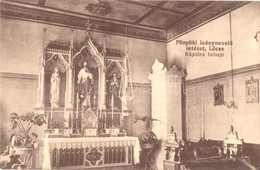 T2 1913 Lőcse, Levoca; Püspöki Leánynevelő Intézet, Kápolna Belseje / Girl School's Chapel, Interior - Zonder Classificatie
