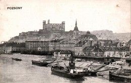 * T2/T3 Pozsony, Pressburg, Bratislava; Vár, Hajók / Castle, Ships (EK) - Zonder Classificatie