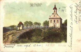 T3 1901 Pozsony, Pressburg, Bratislava; Tiefen-Weg Kapelle / Mély úti Kápolna. Ottmar Zieher / Chapel, Road (EB) - Zonder Classificatie