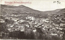 T3 1899 Selmecbánya, Schemnitz, Banská Stiavnica; Látkép / General View (EB) - Zonder Classificatie