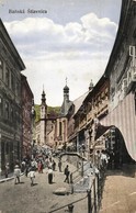 T3 Selmecbánya, Schemnitz, Banská Stiavnica; Szálloda és Kávéház, Tömeg. Joerges Kiadása / Hotel And Café, Crowd (EK) - Zonder Classificatie