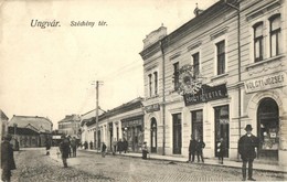 T2/T3 Ungvár, Uzshorod, Uzhorod; Széchenyi Tér, Völgyi József, Leskovits József, Glück József üzlete, Gyógyszertár. Völg - Zonder Classificatie