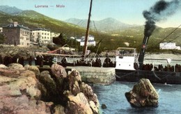 ** T1/T2 Lovran, Lovrana; Molo, Steamship - Ohne Zuordnung