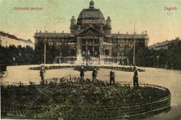 * T4 Zagreb, Agram, Zágráb; Umjetnicki Paviljon / Művészeti Pavilon / Art Pavilion (vágott / Cut) - Zonder Classificatie