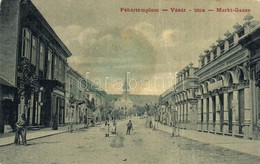 T3 Fehértemplom, Ung. Weisskirchen, Bela Crkva; Vásár Utca, Haraszthy üzlete. W.L. 1106. / Street View With Shops (fa) - Ohne Zuordnung