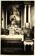 ** T1 Gombos, Bogojeva; Szent László Oltár, Templom Belső / Church Interior, Altar - Unclassified