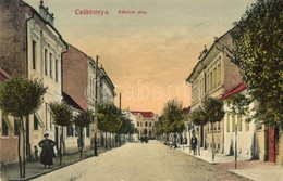 * T2 Csáktornya, Cakovec; Rákóczi Utca. Fischel Fülöp (Strausz Sándor) Kiadása / Street - Unclassified