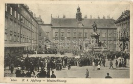 ** Vienna, Wien - 2 Pre-1945 Town-view Postcards: Hofburg, Franzensring, Trams - Zonder Classificatie