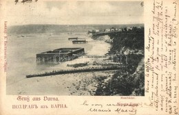 * T2/T3 1900 Varna, Meerbäder / Beach, Bathing Houses On The Coast Of The Black Sea - Unclassified