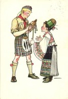 T2/T3 Cserkészek. Kiadja A Magyar Cserkészszövetség / Hungarian Boy Scout Art Postcard S: Márton L. + 1933 Gödöllő IV. J - Ohne Zuordnung