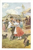 ** T1 Csárdás; Hortobágyi Folklór Művészlap / Hungarian Folklore Art Postcard S: Benyovszky - Zonder Classificatie