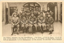 ** T2/T3 1918 Der Kaiser  Umgeben Von Den Heerführern / WWI K.u.K. Military, Emperor Surrounded By The Army Leaders - Ohne Zuordnung