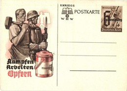 ** T2 Kämpfen Arbeiten Opfern; Winterhilfswerk WHW / 'Fight, Work, Sacrifice' NSDAP German Nazi Party Propaganda, Swasti - Ohne Zuordnung