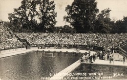 ** T1/T2 1931 Vienna, Wien; Arbeiter-Olympiade / International Workers' Olympiad, Swimming Pool. Foto Farhgruppe. Photo - Ohne Zuordnung