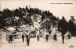 T2 Svensk Vintersport. Skridskosegling / Ice Skate Sailing, Winter Sport. Foto Oscar Halldin Stockholm - Unclassified